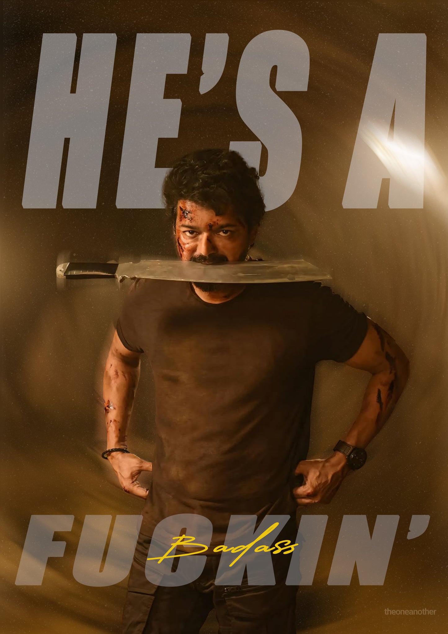 He's a F***ing Bad A$$ Thalapathy Poster