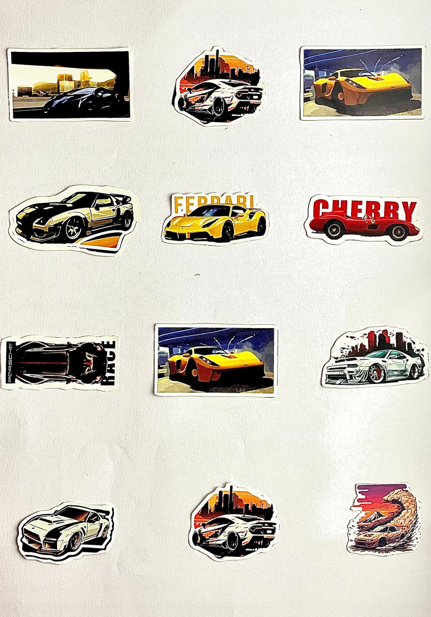 Cars Stickers (Pack of 12)