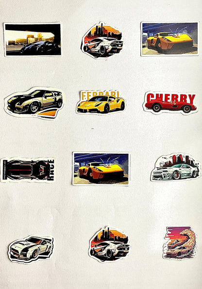 Cars Stickers (Pack of 12)